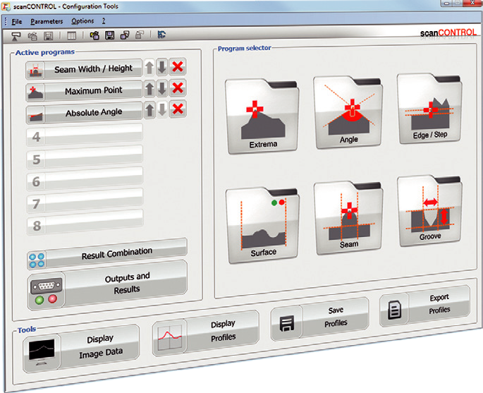 scanCONTROL Configuration Tools